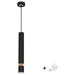 Milagro JOKER függőlámpa fekete (MLP6305) 1xGU10 + ajándék LED izzó