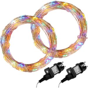 LED lánc VOLTRONIC® 2db 10m/100x LED - színes