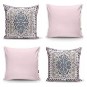 Pink Ethnic 4 db-os dekorációs párnahuzat szett, 45 x 45 cm - Minimalist Cushion Covers