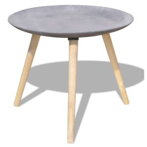 VidaXL 55 cm 44 cm kétrészes kisasztal/dohányzóasztal szett beton