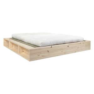 Kétszemélyes tömörfa ágy Comfort futon matraccal és tatamival, 160 x 200 cm - Karup Design