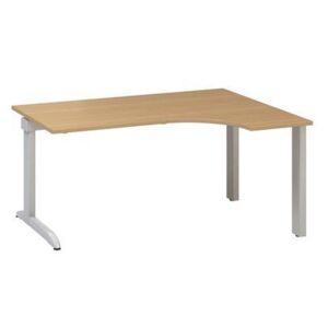 Alfa 300 ergo irodai asztal, 160 x 120 x 74.2 cm, jobbos kivitel, bÜkk mintázat