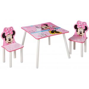 Gyerekasztal székekkel - Minnie egeres pink