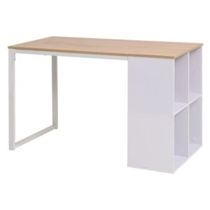 Tölgyfa|fehér színű íróasztal 120 x 60 x 75 cm