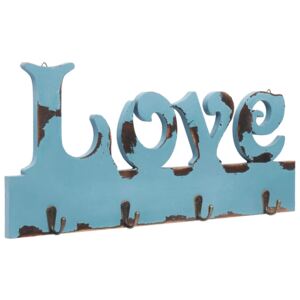 "LOVE" feliratú fali fogas 50 x 23 cm