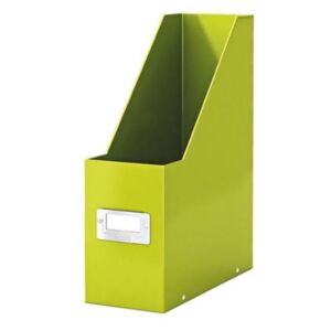 Iratpapucs, PP/karton, 95 mm, lakkfényű, LEITZ Click&Store, zöld (E60470064)