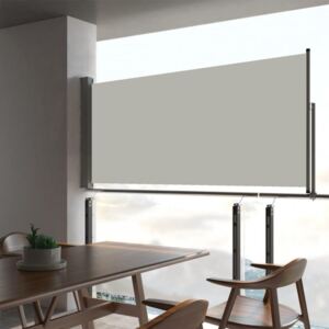 Krémszínű kihúzható oldalsó terasz napellenző 60 x 300 cm