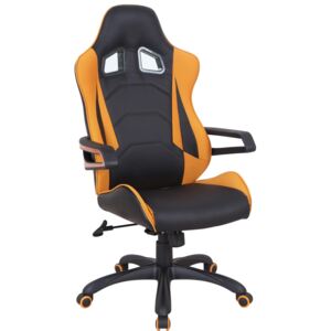 Irodai szék H725 Fekete + narancs