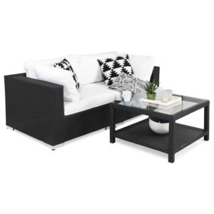 Kültéri bútor VG4116 Fekete + fehér