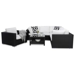 Kültéri bútor VG4759 Fehér + fekete