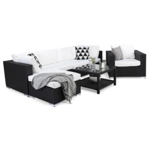 Kültéri bútor VG4758 Fehér + fekete