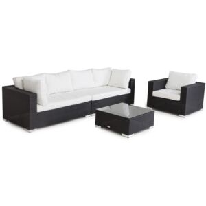 Kültéri bútor VG4957 Fehér + fekete