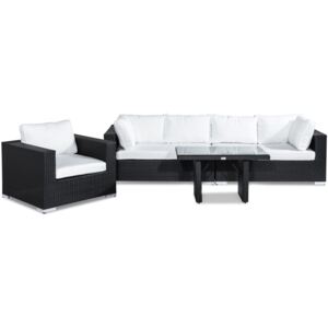 Kültéri bútor VG5395 Fehér + fekete