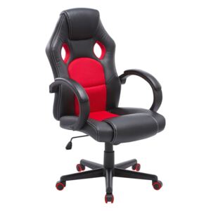 Gamer szék MT577, Szín: Fekete + piros