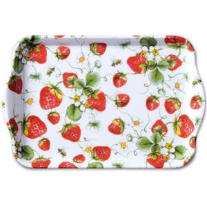 AMB.13711645 Strawberries All Over white müanyag kistálca 13x21cm