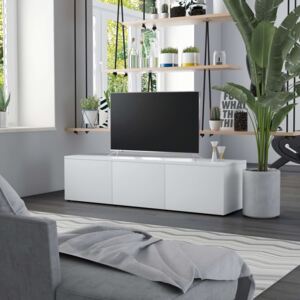 Fehér forgácslap TV-szekrény 120 x 34 x 30 cm