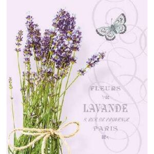 AMBIENTE 12511696 Bunch of Lavender lila papírszalvéta kisebb 25x25cm,20db-os