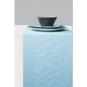 AMB.13605508 Elegance light blue dombornyomott papír asztali futó 33cmx600cm