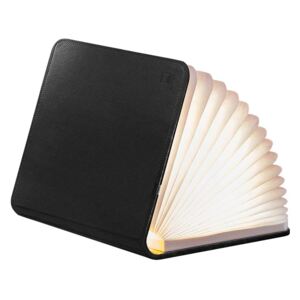 Összecsukható lámpa "Smart Book" mini, fekete bőr - Gingko
