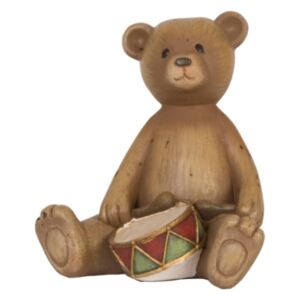 Clayre & Eef 6PR0629 Dekor figura maci dobbal 10x9x11cm