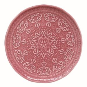 R2S.1864ABDP Porcelán desszerttányér 19cm, Abitare Chic Deep Pink