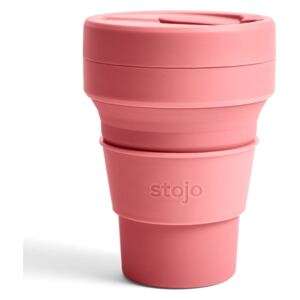 Pocket narancssárgás rózsaszín összecsukható thermo pohár, 355 ml - Stojo