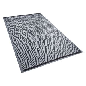 Dekoratív Fekete Kültéri Szőnyeg Geometrikus Mintázattal 150 x 200 cm SIKAR