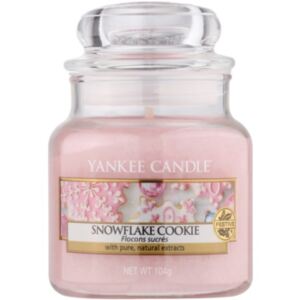 Yankee Candle Snowflake Cookie illatos gyertya Classic kis méret 104 g