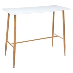 Bárasztal, 120x60 cm, fehér - FIONA