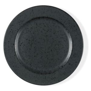 Basics Black fekete agyagkerámia desszertes tányér, ⌀ 22 cm - Bitz