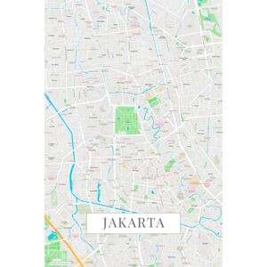 Jakarta color térképe