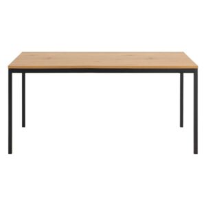 Seaford étkezőasztal fém szerkezettel és tölgyfa asztallappal, 160 x 90 cm - Actona
