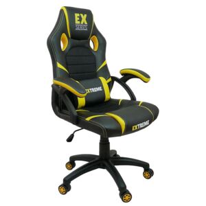 Extreme EX Gamer szék derékpárnával - fekete-sárga