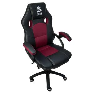 Deus X6 Gamer szék - fekete-bordó