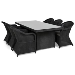 Asztal és szék garnitúra VG4315, Szín: Sötétszürke