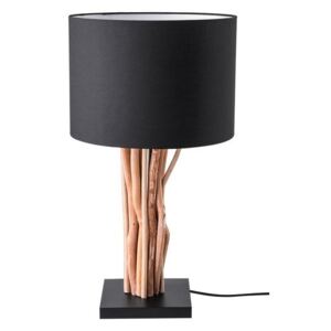 Asztali lámpa YZ1961 Fekete + fényes fa