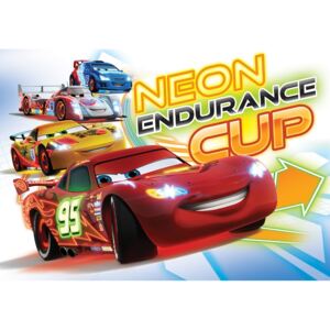 Kiárusítás - Gyerek poszter tapéta Autók - Neon Endurance vlies vlies 312 x 219 cm