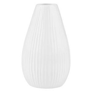 RIFFLE váza, fehér 15,5 cm