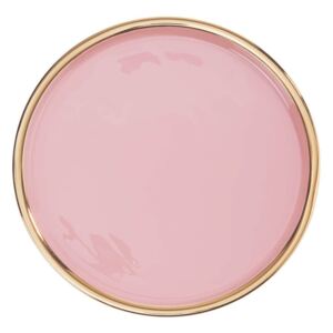 EMILIE dekor tál rózsaszín Ø 36 cm