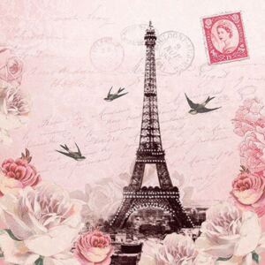 Letter to Paris papírszalvéta - Eiffel-tornyos