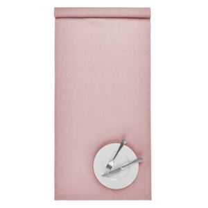 RIGA lenvászon asztali futó, rózsaszín 50x160 cm