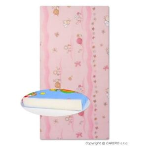 NEW BABY | Nem besorolt | Gyerek habszivacs matrac New Baby 120x60 rózsaszín - különféle minta | Rózsaszín |