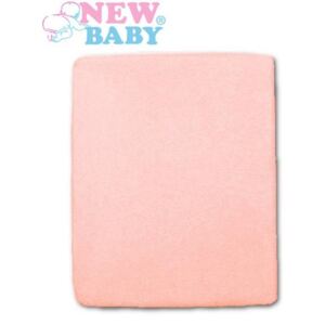 NEW BABY | New Baby Klasszik | Vízálló lepedő New Baby 120x60 rózsaszín | Rózsaszín |