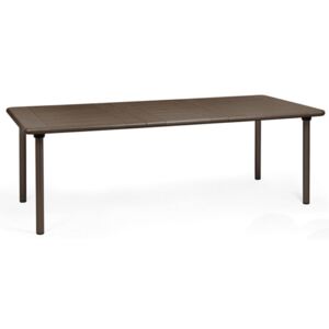Nardi Maestrale 160-220x100 cm kávé barna bővíthető kültéri asztal barna lábakkal
