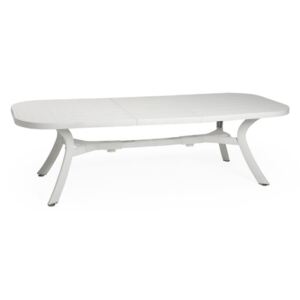 Nardi Toscana 192-250x105 cm bővíthető kerti asztal fehér