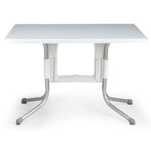 Nardi POLO összecsukható fehér asztal 110x70cm fehér Werzalit-Topalit kültéri asztallap