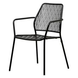 Collins rakásolható kerti szék fekete