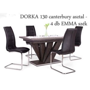 Dorka 130 cm asztal + 4 db Emma szék (DV)