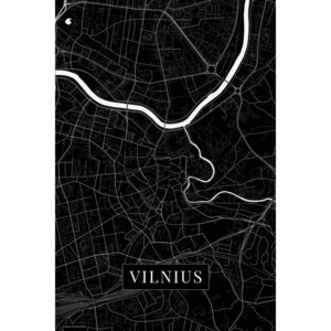 Vilnius black térképe