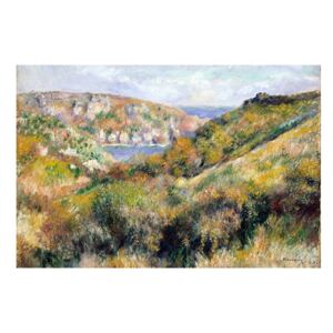 Hills around Bay of Moulin Huet, Guernsey, 60 x 40 cm - Auguste Renoir másolat